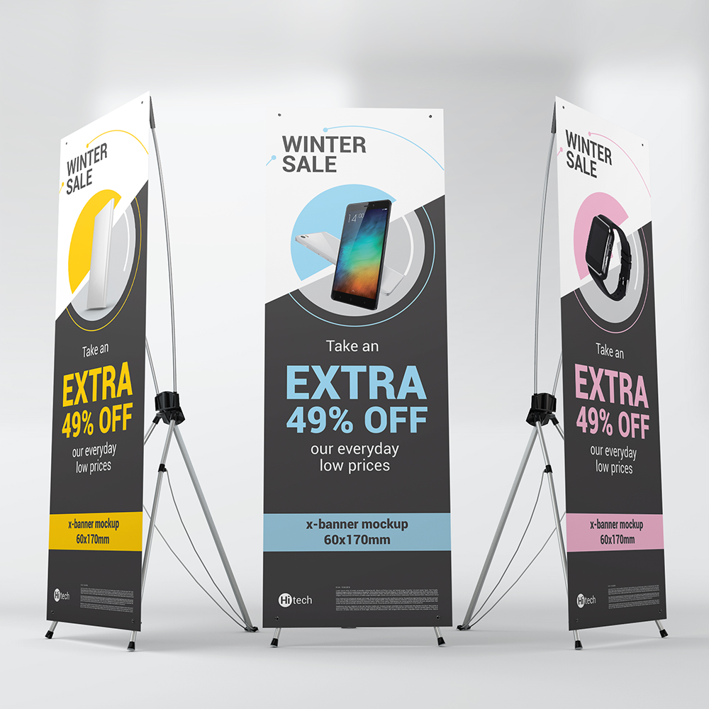 x banner printing black 1