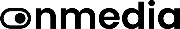 onmedia logo black